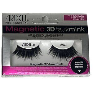 Ardell Magnetic 3D Faux Mink 854 Lashes – Reusable No-Glue False Eyelashes